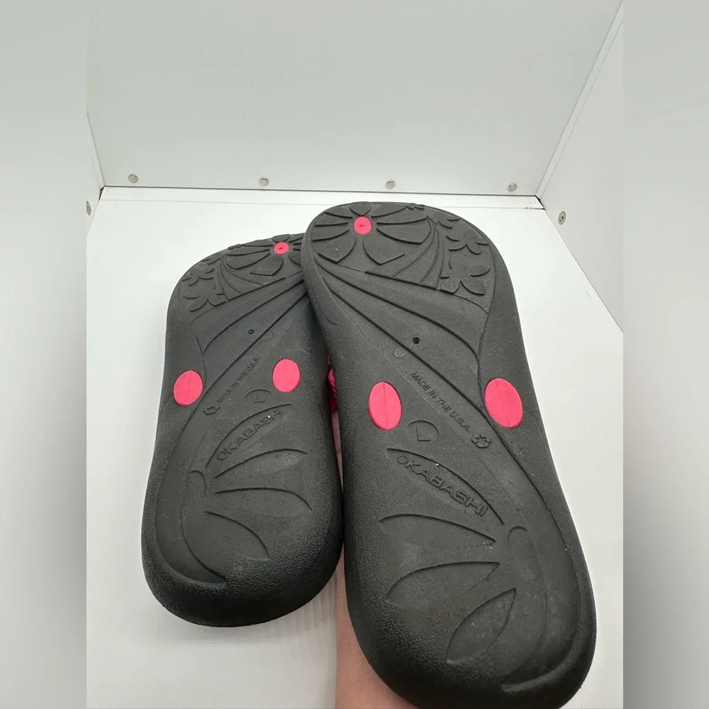 Okabashi Pink Flip Flops Sandals Women’s Size L - Picture 7 of 10